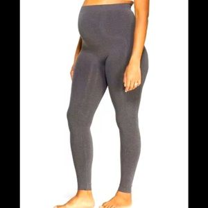 Isabel Maternity Seamless Belly Leggings, S/M, Dark Gray, NEW